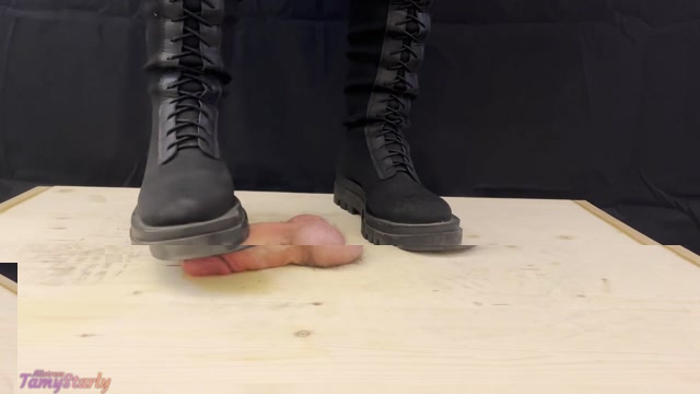 Tamy Starly - Aggressive Combat Bootjob in Knee High Boots 00007