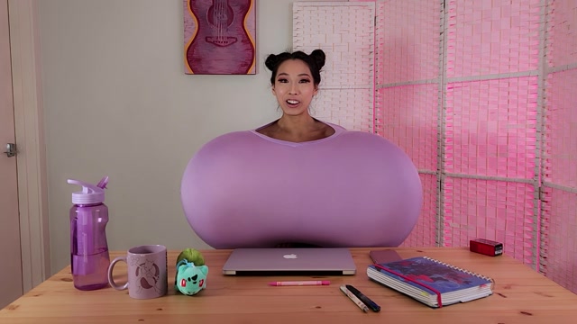 Azumi Zeitline - Breast Expansion Office Girl Seduces You 00006