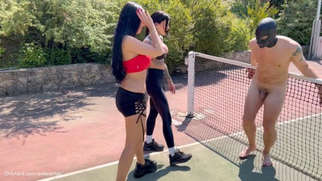 FCHDommes - Evil Woman - Ballbusting On The Tennis Court 00005 FCHDommes - Evil Woman - Ballbusting On The Tennis Court 00005