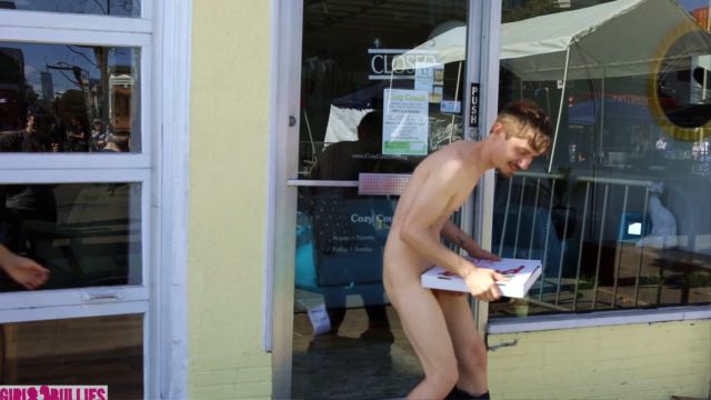 Girl Bullies - Penny Barber - Public Stripping And Wedgies For Helpless Pizza Boy 00013