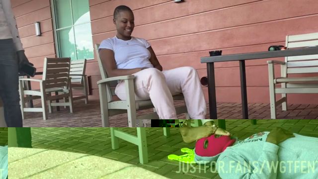 WeGotTheFeet ENT - Ebony Goddess Uses Human Footstool At Hotel 00008 WeGotTheFeet ENT - Ebony Goddess Uses Human Footstool At Hotel 00008
